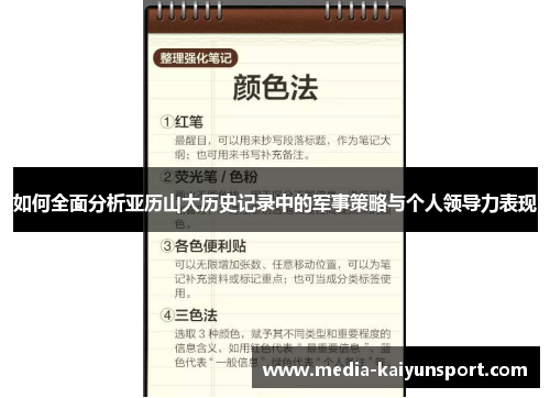 如何全面分析亚历山大历史记录中的军事策略与个人领导力表现